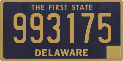 DE license plate 993175