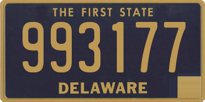 DE license plate 993177