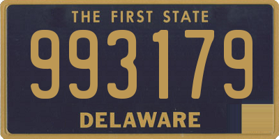 DE license plate 993179