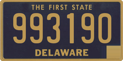 DE license plate 993190