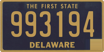 DE license plate 993194