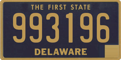 DE license plate 993196