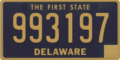 DE license plate 993197