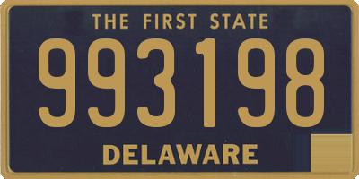 DE license plate 993198