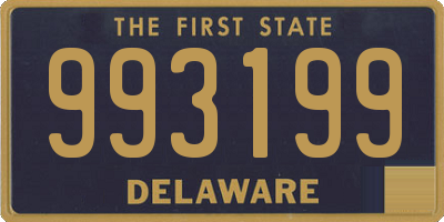 DE license plate 993199