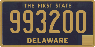 DE license plate 993200