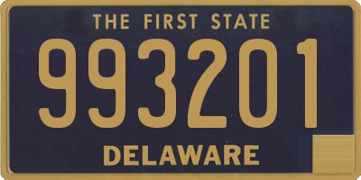 DE license plate 993201