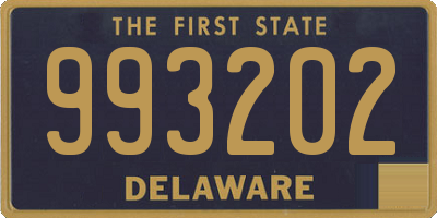 DE license plate 993202