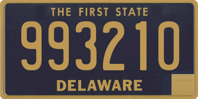 DE license plate 993210