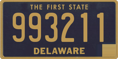 DE license plate 993211