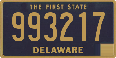 DE license plate 993217