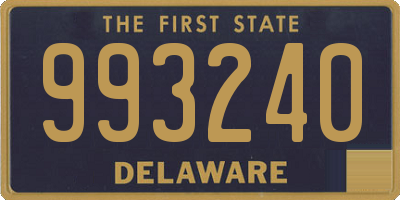 DE license plate 993240