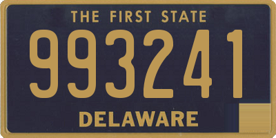 DE license plate 993241