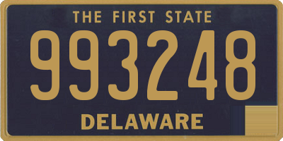 DE license plate 993248