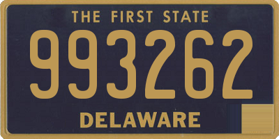 DE license plate 993262