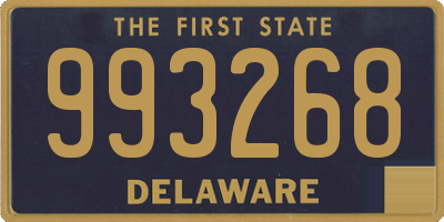 DE license plate 993268