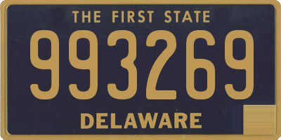 DE license plate 993269