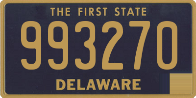 DE license plate 993270