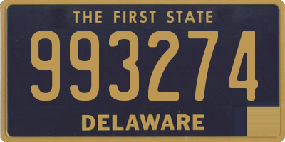 DE license plate 993274