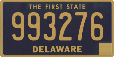 DE license plate 993276