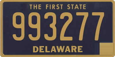 DE license plate 993277