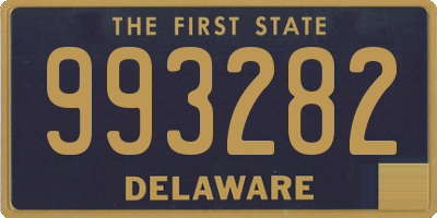 DE license plate 993282