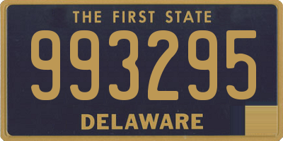 DE license plate 993295