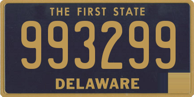 DE license plate 993299