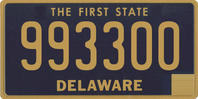 DE license plate 993300