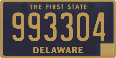 DE license plate 993304