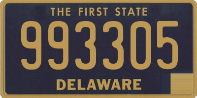 DE license plate 993305