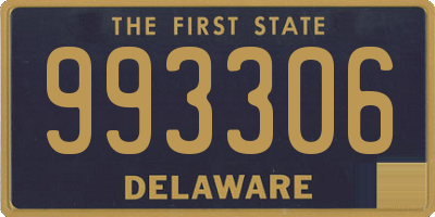 DE license plate 993306