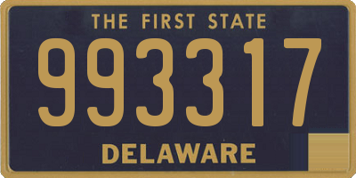 DE license plate 993317