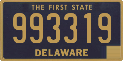 DE license plate 993319