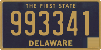 DE license plate 993341