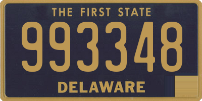 DE license plate 993348