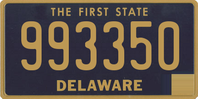 DE license plate 993350