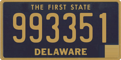 DE license plate 993351