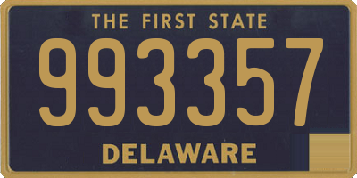 DE license plate 993357