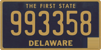 DE license plate 993358