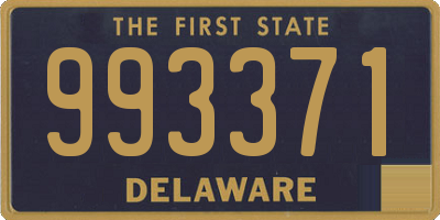 DE license plate 993371