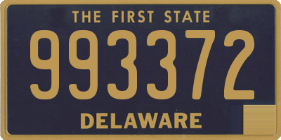 DE license plate 993372