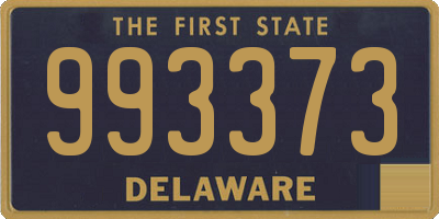 DE license plate 993373