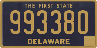 DE license plate 993380