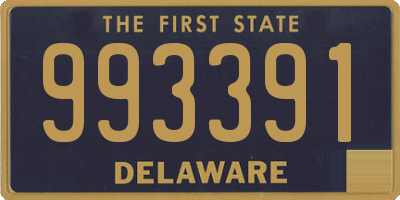 DE license plate 993391