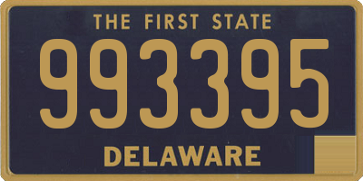 DE license plate 993395