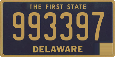 DE license plate 993397