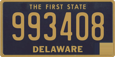 DE license plate 993408