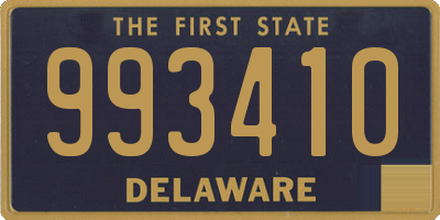 DE license plate 993410