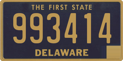 DE license plate 993414